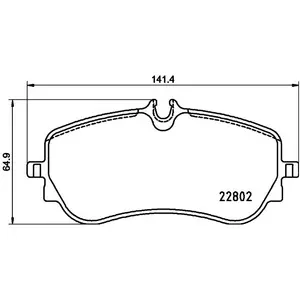 Remblokkenset Schijfrem 8db 8DB355037751 Hella Pagid GmbH pas cher