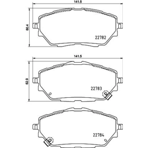 Brake Pad Set Disc Brake 8db 8DB355037761 Hella Pagid GmbH pas cher