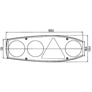 Hella Caraluna II Caravan achterlicht links