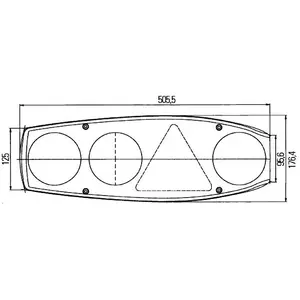 Hella Caraluna II Plus Caravan achterlicht rechtsVendu parbol