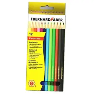 Eberhard Faber Crayon De Couleur Hexagonal, Étui En Carton 514812 pas cher