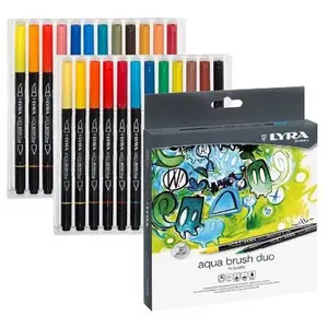 Feutre Pinceau Aqua Brush Duo LYRA x 24 pas cher