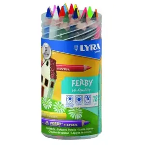 Lyra 3623180 Ferby Pot rond rp18 avec 18 Crayons Crayon peint à la main pas cher