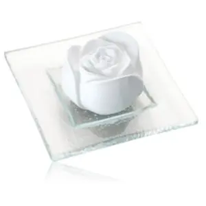 Primavera Duftstein Rosenblüte mit Glasteller Aroma diffuser pas cher