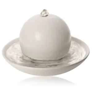 Primavera Rondo geurende fontein Crème wit mat Aroma diffuser pas cher