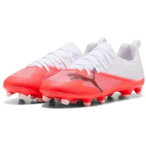 Puma, Garçons, Chaussures de football, ULTRA 7 MATCH FG/AG Jr (32), Rouge, Blanc pas cher