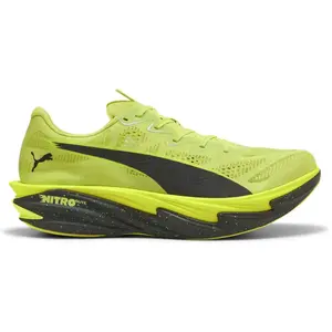 Chaussures Puma Deviate NITRO Elite 4 Vert Noir AW26, Taille 43 - EUR pas cher