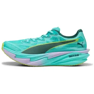Chaussures Puma Deviate NITRO Elite 4 HYROX Vert Jaune AW26, Taille 42 - EUR pas cher
