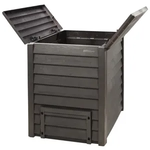 Composteur Thermo-Wood - 600 L - GARANTIA - Marron pas cher