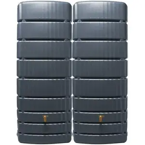 4rain Réservoir Mural Ensemble SLIM 1000 L gris graphite 2 x SLIM 500 ... pas cher