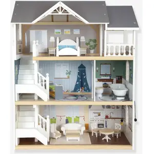 Small Foot - Houten Urban Villa Poppenhuis met Accessoires, 13dlg.