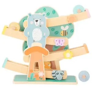 Small Foot - Houten Knikkerbaan Dieren Pastel pas cher