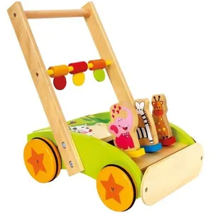 Chariot de marche en bois Parade des animaux Small foot by Legler® - L... pas cher