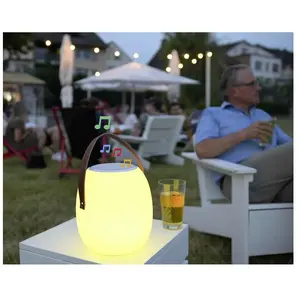 Lampe de table à LED d'extérieur avec haut-parleur Megatron Spika MT69... pas cher