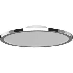 LightMe Lightme Plafonnier Led Aqua Ø30,2cm Chromé pas cher