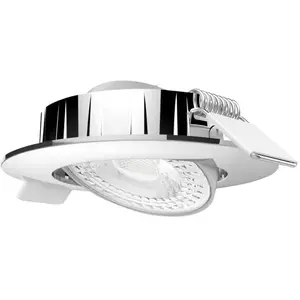 Comparateur de prix : Spot led encastrable led intégrée Megatron slimo MT76761 blanc chaud 6 w argent