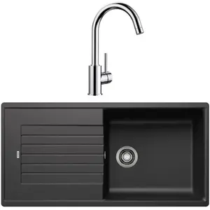 Blanco Blanco - Pack évier anthracite + mitigeur chrome 100cm 528427