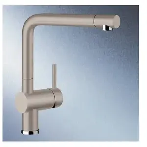 Comparateur de prix : Mitigeur BLANCO - 517622 - Col de cygne orientable - Douchette amovible - Design minimaliste