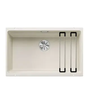 Blanco Etagon 700 Évier en silgranit, 730x460 mm, avec accessoires, InFino, blanc doux 527078 pas cher