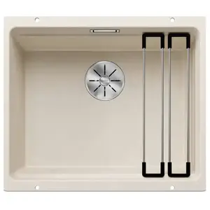 Blanco Etagon 500 Évier en silgranit, 530x460 mm, avec accessoires, InFino, blanc doux 527075 pas cher