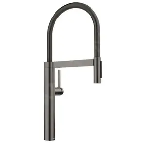 Blanco, Robinetterie de cuisine, CULINA-S II acier foncé satiné Haute ...Vendu pargalaxus