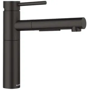 Blanco, Robinetterie de cuisine, ALTA-S II anthracite en acier inoxydable haute pression avec tuyau extractible disconnecteurVendu pargalaxus