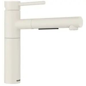 Blanco, Robinetterie de cuisine, ALTA-S II Acier inoxydable blanc Haute pression Avec tuyau extractible Clapet anti-retour pas cher