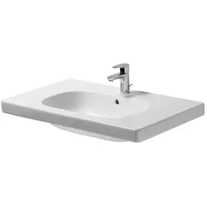 Duravit, Lavabo, Meuble-lavabo D-Code D-Code 85 cm blanc 03428500002 (... pas cher