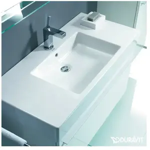 Duravit, Lavabo, Meuble-vasque VERO avec lavabo HLB 850x490mm 1 robinetterie blanc WG (490 mm, 850 mm)Vendu paramazon