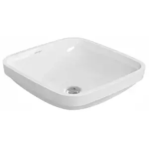 Duravit, Lavabo, Vasque à encastrer DURASTYLE m ÜL o HLB 370x370mm o Hahnloch blanc WG (370 mm, 370 mm) pas cher