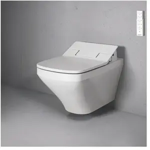 Duravit, Cuvette toilettes + bidet, WC suspendu DURASTYLE profond, 370...Vendu pargalaxus