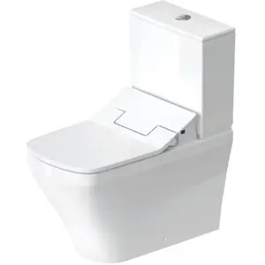 Duravit, Cuvette toilettes + bidet, Combiné WC au sol DURASTYLE ti. 37x70cm SensoWash sortie Vario blanc pas cher