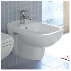 Duravit, Cuvette toilettes + bidet, Bidet mural D-CODE avec lavabo HLB...Vendu pargalaxus