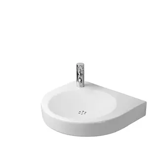 Duravit, Lavabo, lavabo H70 Architec 575mm sans trop-plein, avec table de robinetterie, avec trou de robinet (520 mm, 575 mm)