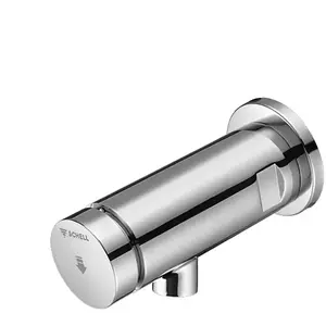 Schell, Robinetterie de salle de bains, Bec mural à fermeture automatique PETIT S type HD-K avec pré-sp. 120mm bec ch pas cher