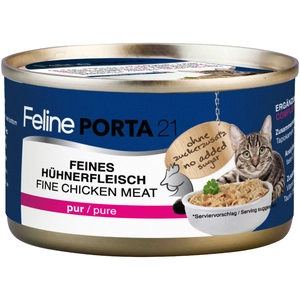 1x90g Feline Porta 21, poulet pur - Pâtée pour chatVendu parzooplus-be