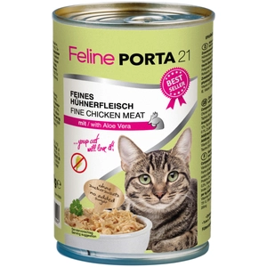6x400g Feline Porta 21, poulet, aloe vera - Pâtée pour chat pas cher