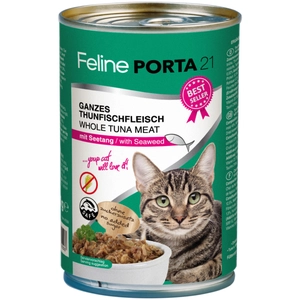 6x400g Feline Porta 21, thon, varech - Pâtée pour chat pas cher