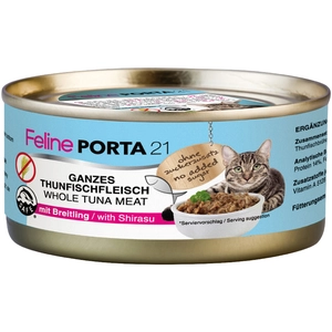 6x156g , thon, crevettes Porta 21 - Pâtée pour chat pas cher
