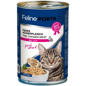 Comparateur de prix : 6x400g Feline Porta 21, poulet pur - Pâtée pour chat