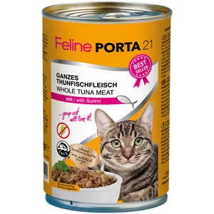 6x400g , thon, crevettes Porta 21 - Pâtée pour chat pas cher