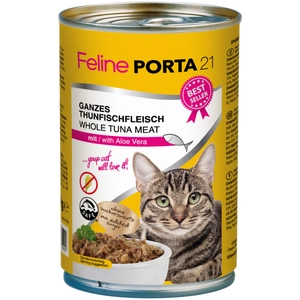 Comparateur de prix : 6x400g Feline Porta 21, thon, aloe vera - Pâtée pour chat