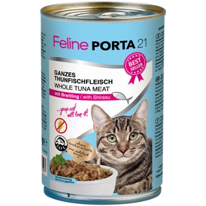 6x400g Feline Porta 21, thon, sprat - Pâtée pour chat pas cher