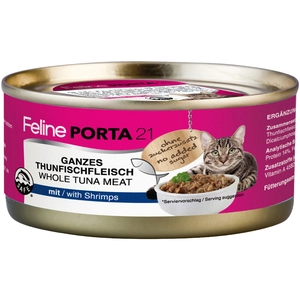 6x156g thon / crevettes Porta 21 - Nourriture pour Chat pas cher