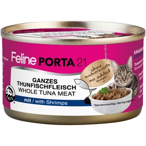 Feline Porta 21, 1 x 90 g pour chat - thon, crevettes pas cher