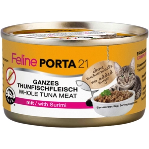 1x90g Feline Porta 21, thon & surimi - Pâtée pour chat