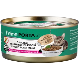 6x156g Feline Porta 21, thon, varech - Pâtée pour chat pas cher