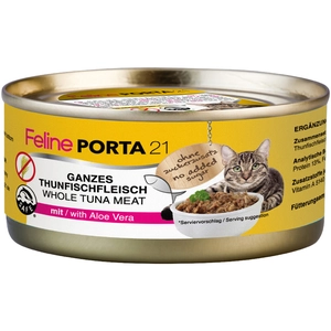 6x156g Feline Porta 21, thon, aloe vera - Pâtée pour chat