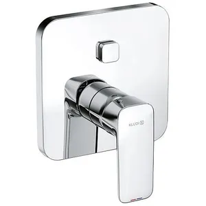 Kludi, Robinetterie de salle de bains, Mitigeur encastré pour douche PURE&STYLE Push Feinbaus avec unité fonctionnelle chromé pas cher