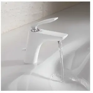 Mitigeur de lavabo KLUDI BALANCE blanc-chromé - Levier plein - Cartouc...Vendu parbol